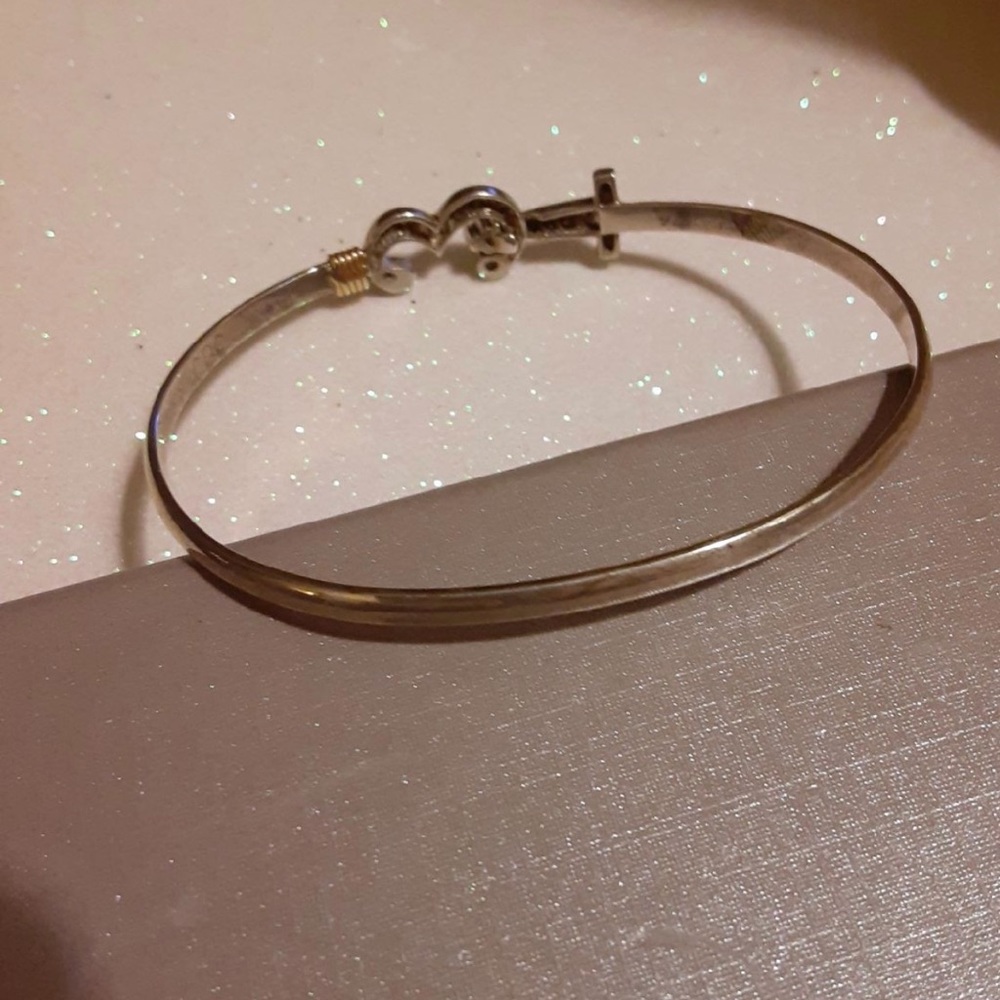 925 Sterling Silver/14K bracelet - Picture 5 of 8